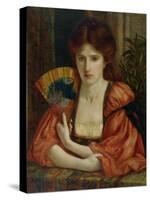 Self Portrait (W/C on Paper) (See also 183575)-Marie Spartali Stillman-Stretched Canvas