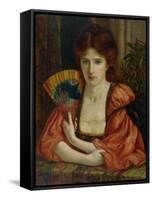 Self Portrait (W/C on Paper) (See also 183575)-Marie Spartali Stillman-Framed Stretched Canvas