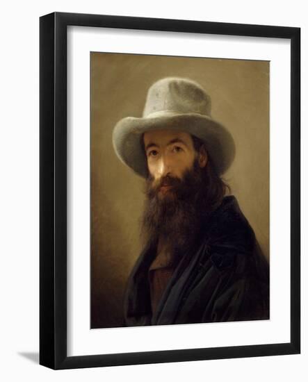 Self-Portrait Wearing Oriental Dress-Giacomo Trecourt-Framed Premium Giclee Print