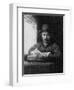 Self Portrait While Drawing, 1648-Rembrandt van Rijn-Framed Giclee Print