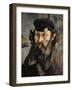 Self-Portrait with a Casquette, 1872-1873-Paul Cézanne-Framed Giclee Print