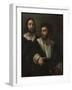 Self-Portrait with a Friend (Double Portrai), 1519-Raphael-Framed Giclee Print