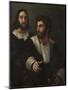 Self-Portrait with a Friend (Double Portrai), 1519-Raphael-Mounted Giclee Print