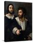 Self Portrait with a Friend-Raphael-Stretched Canvas
