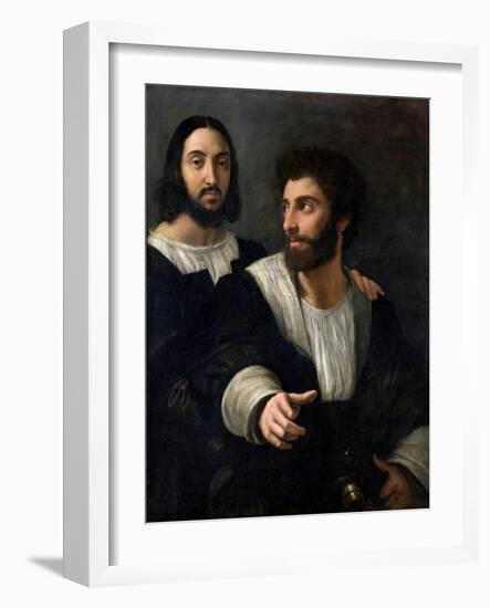 Self Portrait with a Friend-Raphael-Framed Giclee Print