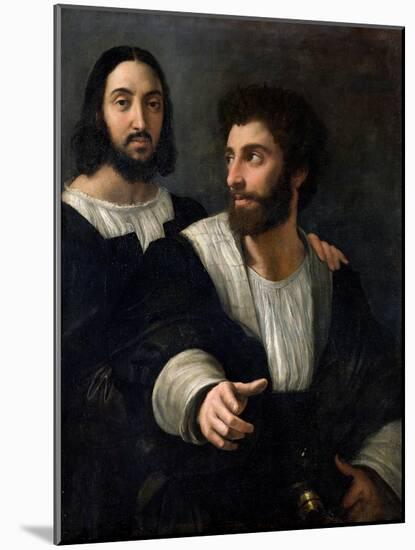 Self Portrait with a Friend-Raphael-Mounted Giclee Print