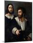 Self Portrait with a Friend-Raphael-Mounted Giclee Print