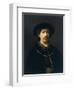 Self-Portrait with a Hat and Two Chains-Rembrandt van Rijn-Framed Giclee Print