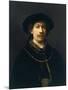 Self-Portrait with a Hat and Two Chains-Rembrandt van Rijn-Mounted Giclee Print