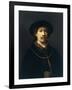 Self-Portrait with a Hat and Two Chains-Rembrandt van Rijn-Framed Giclee Print