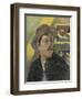 Self Portrait with a Hat-Paul Gauguin-Framed Art Print