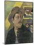 Self Portrait with a Hat-Paul Gauguin-Mounted Art Print