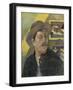 Self Portrait with a Hat-Paul Gauguin-Framed Art Print