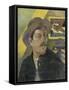 Self Portrait with a Hat-Paul Gauguin-Framed Stretched Canvas