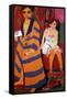 Self Portrait with a Model, 1907-Ernst Kirchner-Framed Stretched Canvas