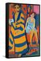 Self Portrait with a Model, 1907-Ernst Ludwig Kirchner-Framed Stretched Canvas