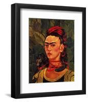 Self Portrait with a Monkey, c.1940-Frida Kahlo-Framed Art Print