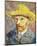 Self-Portrait with a Straw Hat, c.1888-Vincent van Gogh-Mounted Giclee Print