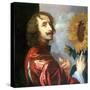 Self Portrait with a Sunflower, after 1632-Sir Anthony Van Dyck-Stretched Canvas