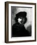 Self Portrait with a Velvet Beret-Rembrandt van Rijn-Framed Giclee Print