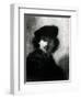 Self Portrait with a Velvet Beret-Rembrandt van Rijn-Framed Giclee Print