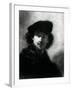 Self Portrait with a Velvet Beret-Rembrandt van Rijn-Framed Giclee Print