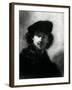 Self Portrait with a Velvet Beret-Rembrandt van Rijn-Framed Giclee Print