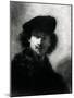 Self Portrait with a Velvet Beret-Rembrandt van Rijn-Mounted Giclee Print