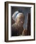 Self Portrait with an Easel by Jean-Baptiste-Simeon Chardin-null-Framed Giclee Print