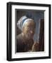 Self Portrait with an Easel by Jean-Baptiste-Simeon Chardin-null-Framed Giclee Print
