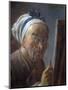 Self Portrait with an Easel by Jean-Baptiste-Simeon Chardin-null-Mounted Giclee Print