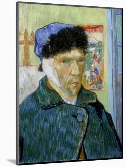 Self-Portrait with Bandaged Ear, 1889-Vincent van Gogh-Mounted Giclee Print