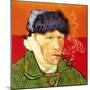 Self Portrait with Bandaged Ear and Pipe, 1889-Vincent van Gogh-Mounted Premium Giclee Print