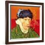 Self Portrait with Bandaged Ear and Pipe, 1889-Vincent van Gogh-Framed Giclee Print