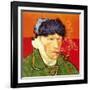 Self Portrait with Bandaged Ear and Pipe, 1889-Vincent van Gogh-Framed Giclee Print