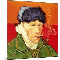 Self Portrait with Bandaged Ear and Pipe, 1889-Vincent van Gogh-Mounted Giclee Print