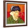 Self Portrait with Bandaged Ear and Pipe, 1889-Vincent van Gogh-Framed Giclee Print