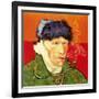 Self Portrait with Bandaged Ear and Pipe, 1889-Vincent van Gogh-Framed Giclee Print