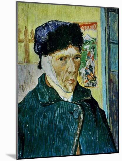 Self-Portrait with Bandaged Ear, c.1889-Vincent van Gogh-Mounted Giclee Print