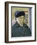 Self Portrait with Bandaged Ear-Vincent van Gogh-Framed Premium Giclee Print
