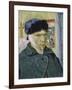 Self Portrait with Bandaged Ear-Vincent van Gogh-Framed Giclee Print