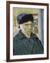 Self Portrait with Bandaged Ear-Vincent van Gogh-Framed Giclee Print