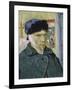 Self Portrait with Bandaged Ear-Vincent van Gogh-Framed Giclee Print