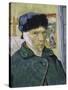 Self Portrait with Bandaged Ear-Vincent van Gogh-Stretched Canvas