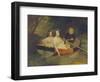 Self-Portrait with Baroness Yekaterina Meller-Zakomelskaya and Her Daughter in a Boat, 1833-1835-Karl Pavlovich Briullov-Framed Giclee Print