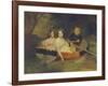 Self-Portrait with Baroness Yekaterina Meller-Zakomelskaya and Her Daughter in a Boat, 1833-1835-Karl Pavlovich Briullov-Framed Giclee Print