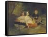 Self-Portrait with Baroness Yekaterina Meller-Zakomelskaya and Her Daughter in a Boat, 1833-1835-Karl Pavlovich Briullov-Framed Stretched Canvas