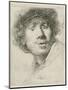 Self-portrait with beret and wide-eyed, 1630-Rembrandt Harmensz. van Rijn-Mounted Giclee Print