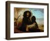 Self-Portrait with Black Dog-Gustave Courbet-Framed Giclee Print