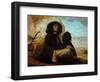 Self-Portrait with Black Dog-Gustave Courbet-Framed Giclee Print